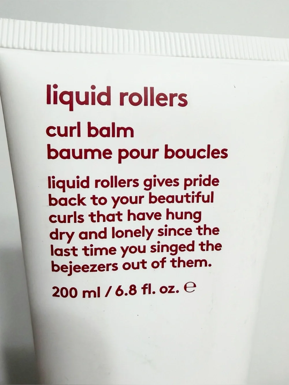 EVO Liquid Rollers Curl Balm Light Hold 6.8oz (200mL) ~ NEW / Sealed